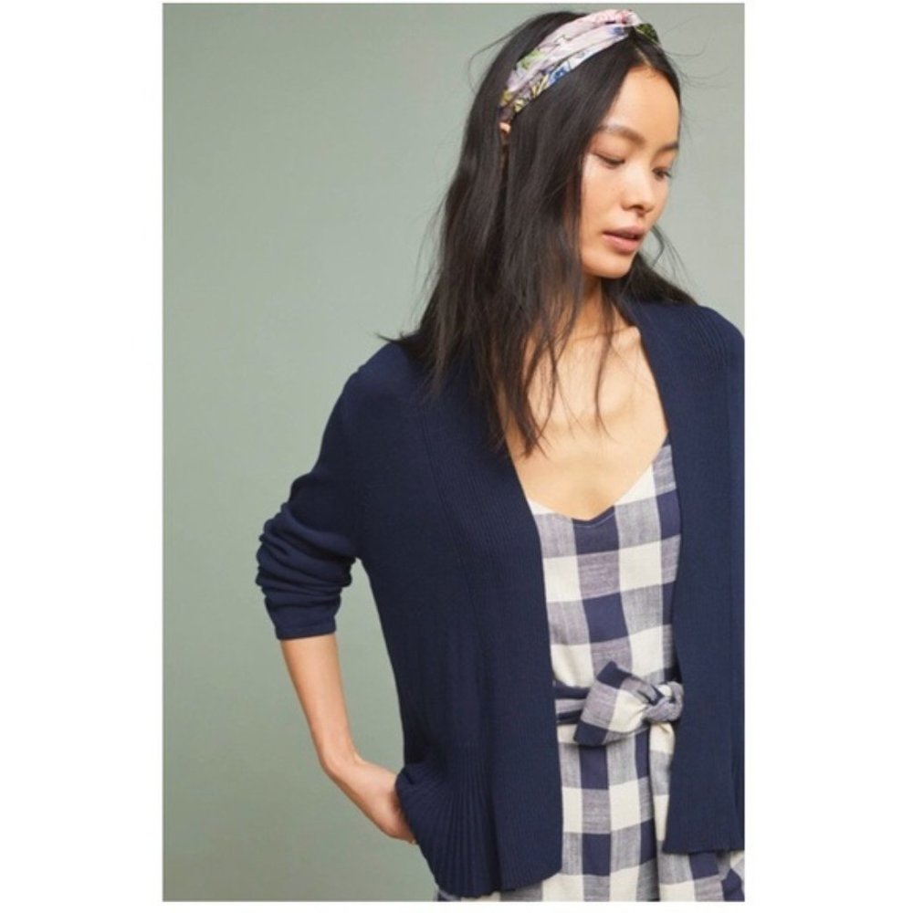 NWT Anthropologie Navy Blue Cardigan